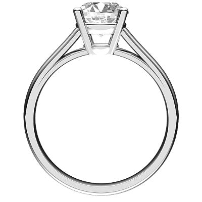 Trionfo Round Solitaire Classic band 4 Prongs