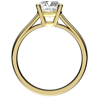 Trionfo Round Solitaire Classic band 4 Prongs
