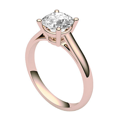 Trionfo Round Solitaire Classic band 4 Prongs