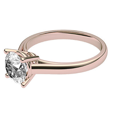 Trionfo Round Solitaire Classic band 4 Prongs