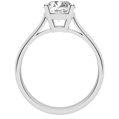 Vittoria Round Solitaire Classic band 4 Prongs
