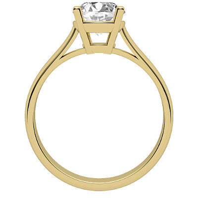 Vittoria Round Solitaire Classic band 4 Prongs