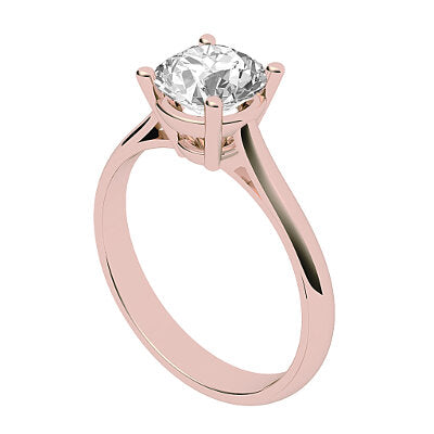 Vittoria Round Solitaire Classic band 4 Prongs