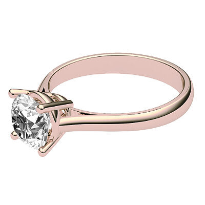 Vittoria Round Solitaire Classic band 4 Prongs