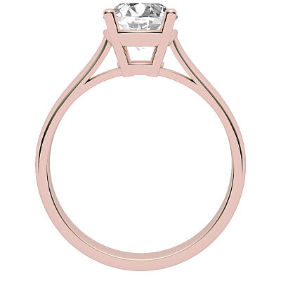 Vittoria Round Solitaire Classic band 4 Prongs