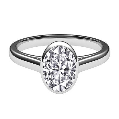 Trionfo Oval Solitaire Classic band