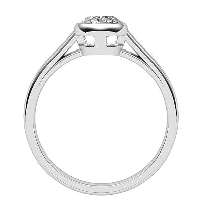 Trionfo Oval Solitaire Classic band