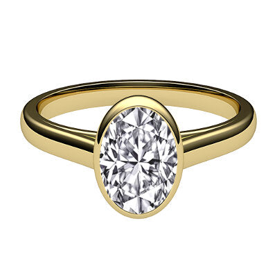 Trionfo Oval Solitaire Classic band