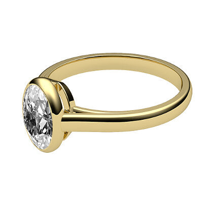 Trionfo Oval Solitaire Classic band