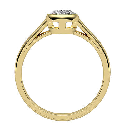 Trionfo Oval Solitaire Classic band