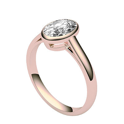 Trionfo Oval Solitaire Classic band