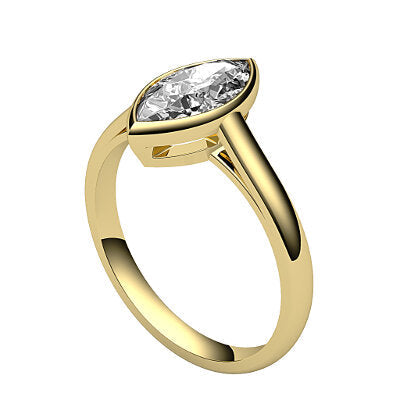 Trionfo Marquise Solitaire Classic band