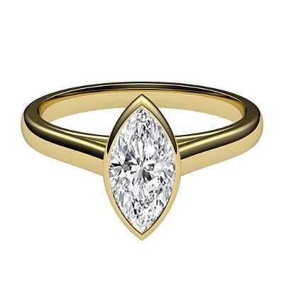Trionfo Marquise Solitaire Classic band