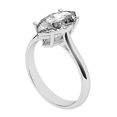 Vittoria Marquise Solitaire Classic band 4 Prongs