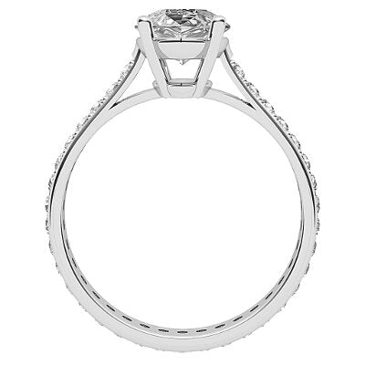 Vittoria Marquise Solitaire Full diamond band 4 Prongs