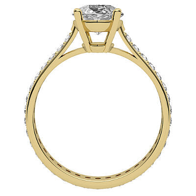 Vittoria Marquise Solitaire Full diamond band 4 Prongs