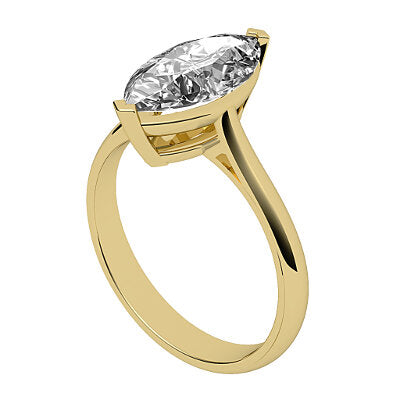 Vittoria Marquise Solitaire Classic band 2 Prongs