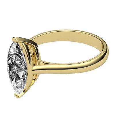 Vittoria Marquise Solitaire Classic band 2 Prongs