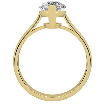 Vittoria Marquise Solitaire Classic band 2 Prongs