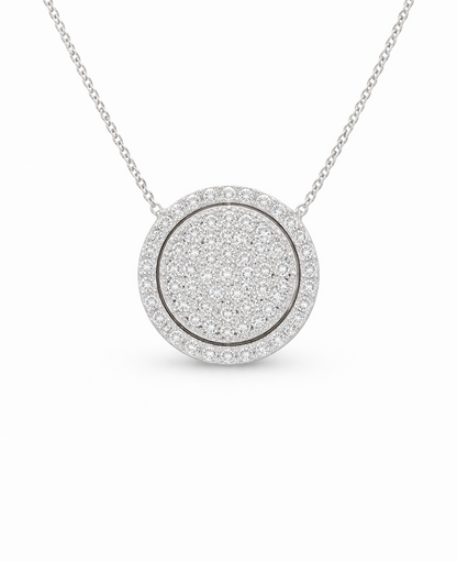 round pave halo pendant 1